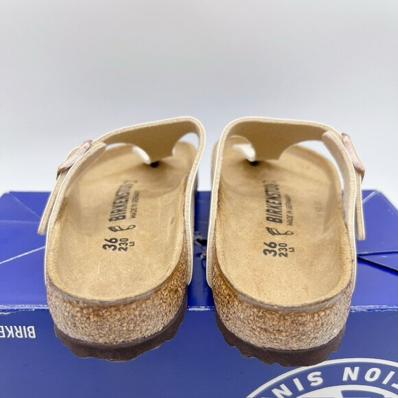 Birkenstock Gizeh Birko-Flor Thong Sandal Graceful Pearl White EU 36 US 5- 5.5 R - Picture 9 of 14